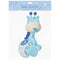 FOAM DECORATION GIRAFFE BLUE MEDIUM 1PC