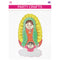 FOAM DECORATION BABY GUADALUPE GIRL PINK MEDIUM 1PC