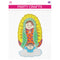 FOAM DECORATION BABY GUADALUPE BOY BLUE MEDIUM 1PC