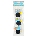 BABY STORK CHALKBOARD CLIPS 3PC BLUE