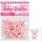 RESIN TEDDY BEAR; 10PK PINK