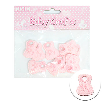 RESIN BIB; 10PK PINK