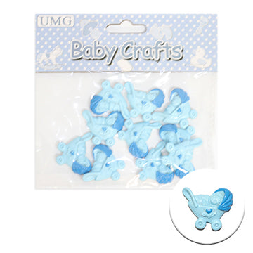 RESIN STROLLER; 10PK BLUE