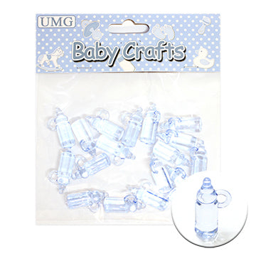 BABY BOTTLE; 18PK 2.5CM BLUE