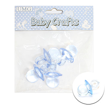 BABY PACIFIER; 4PK 4CM BLUE