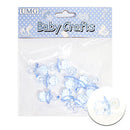 BABY PACIFIER; 10PK 2.5CM BLUE