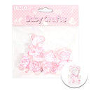 TEDDY BEAR; 4PK 4CM PINK