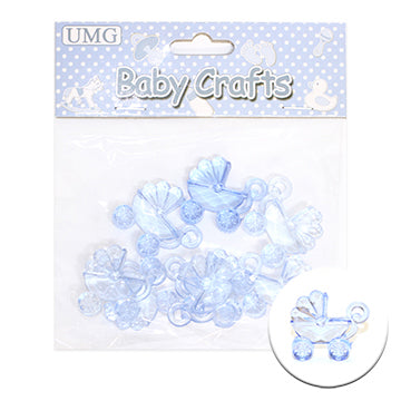 BABY STROLLER; 8PK 3CM BLUE