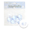 BABY RATTLE; 6PK 4CM BLUE