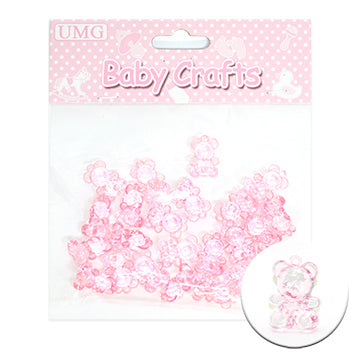 TEDDY BEAR; 24PK 2CM PINK