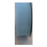 RIBBON POLKA DOT ORGANZA 1"x3YDS BLUE