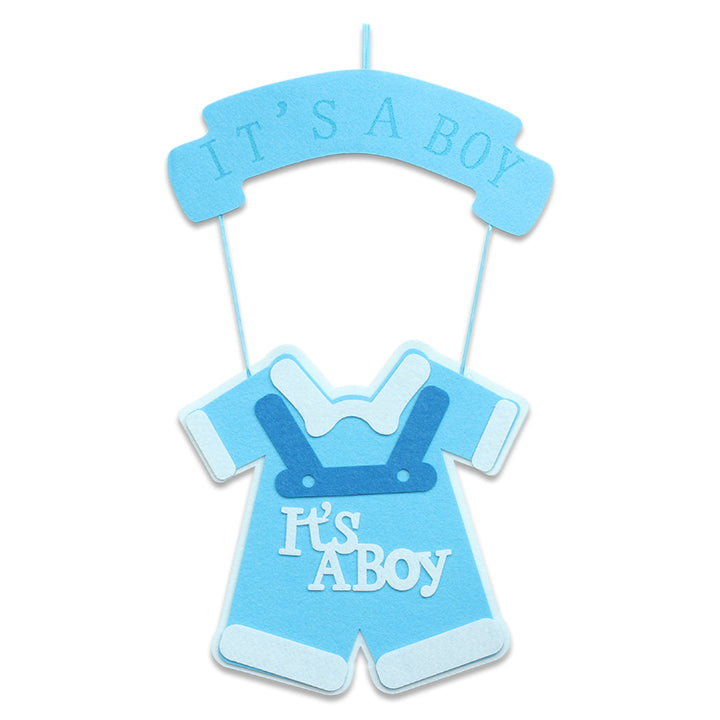 BABY ROMPER HANGING DECOR; BLUE