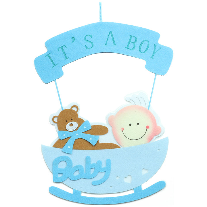 BABY CRADLE HANGING DECOR; BLUE