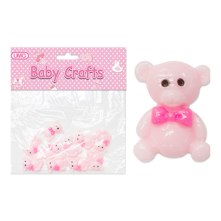 BABY CRAFT BEAR; PINK 10PC