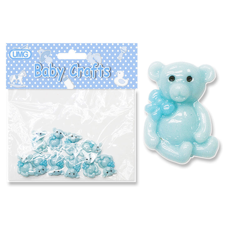 BABY CRAFT BEAR; BLUE 10PC