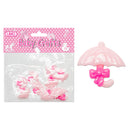 BABY CRAFT UMBRELLA; PINK 10PC