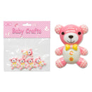 BABY CRAFT BEAR; PINK 5PC