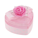 BABY HEART FAVOR BOX; PINK 8x9x4CM