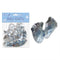 ACRYLIC BEADS; BABY FEET 50CT BLUE