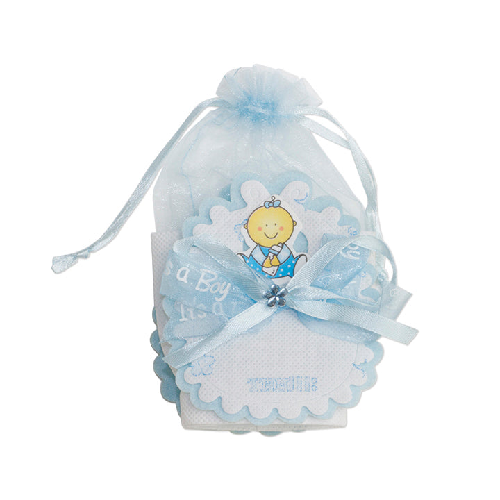 BABY FAVOR BAG; BIB 1PC BLUE