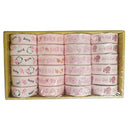 BABY CRAFT; RIBBON 2.5CM 4DESIGNS ASSTD 3YD PINK