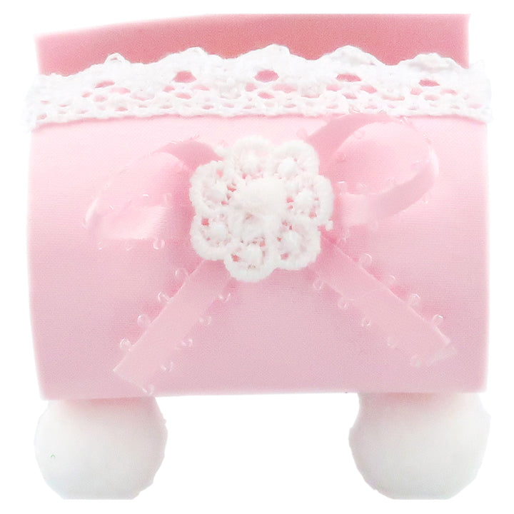 FAVOR TREAT CHEST BOW 1PC PINK