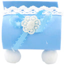 FAVOR TREAT CHEST BOW 1PC LIGHT BLUE