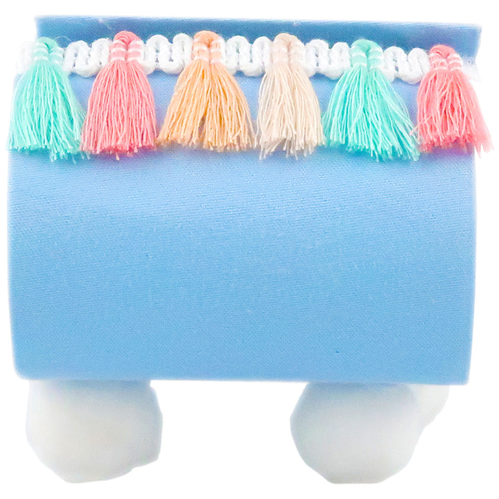 FAVOR TREAT CHEST TASSELS 1PC LIGHT BLUE