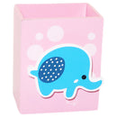 WOOD BOX PINK W/ ELEPHANT 8.5x5.3CM