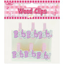 DIE CUTS "BABY" 6PK PINK