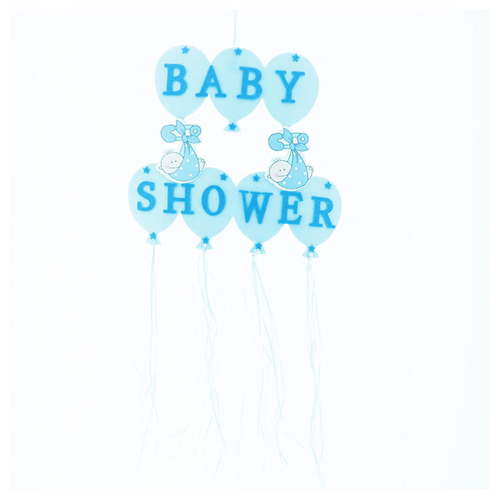 DECOR "BABY SHOWER" SIGN 38*80CM BLUE