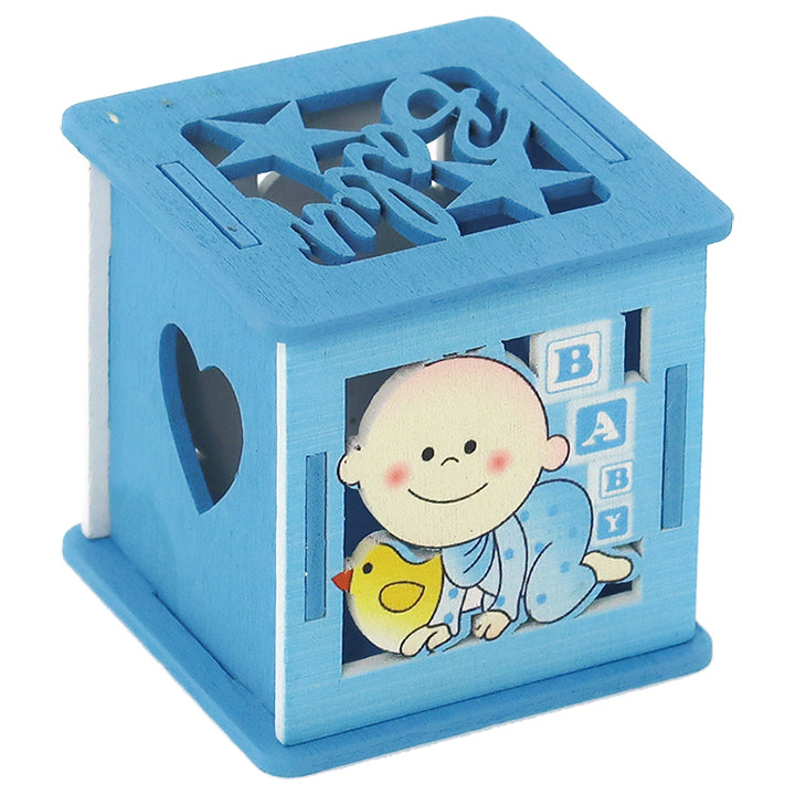 WOOD BABY BOY TREAT BOX BLUE