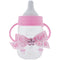 BABY BOTTLE W/HANDLE; PINK 9*12CM