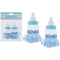 BABY BOTTLE RIBBON 2PK; BLUE 4*9CM