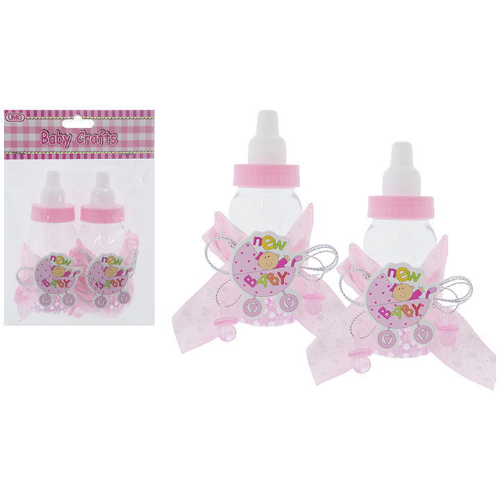 BABY BOTTLE NEW BABY 2PK; PINK 4*11CM