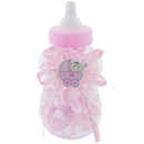 BABY BOTTLE W/RIBBON 30PK GIRL PINK