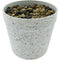 FLOWER POT WITH STONE 11x10x7.7CM