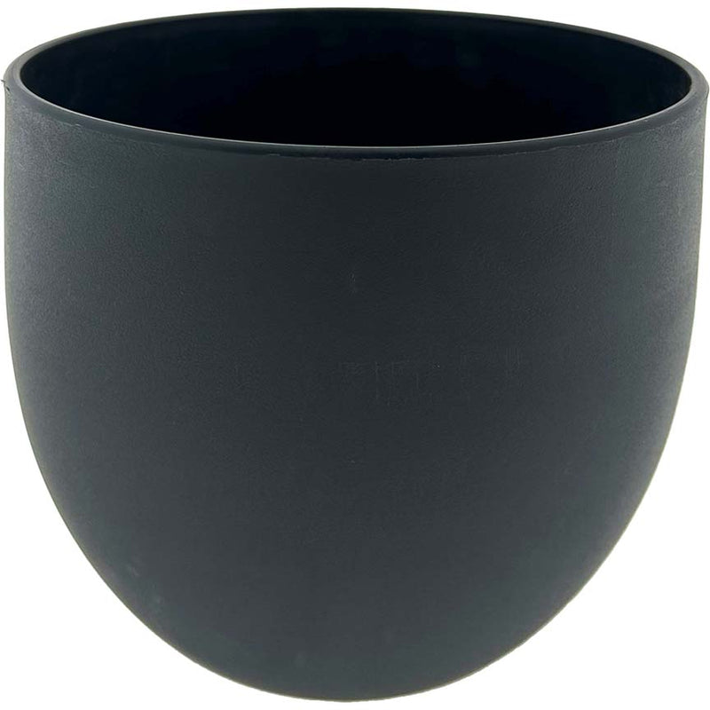 FLOWER POT BLACK 18x16.5CM