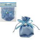 BABY JEWELRY BAG BLUE 1PC 12.5*13CM