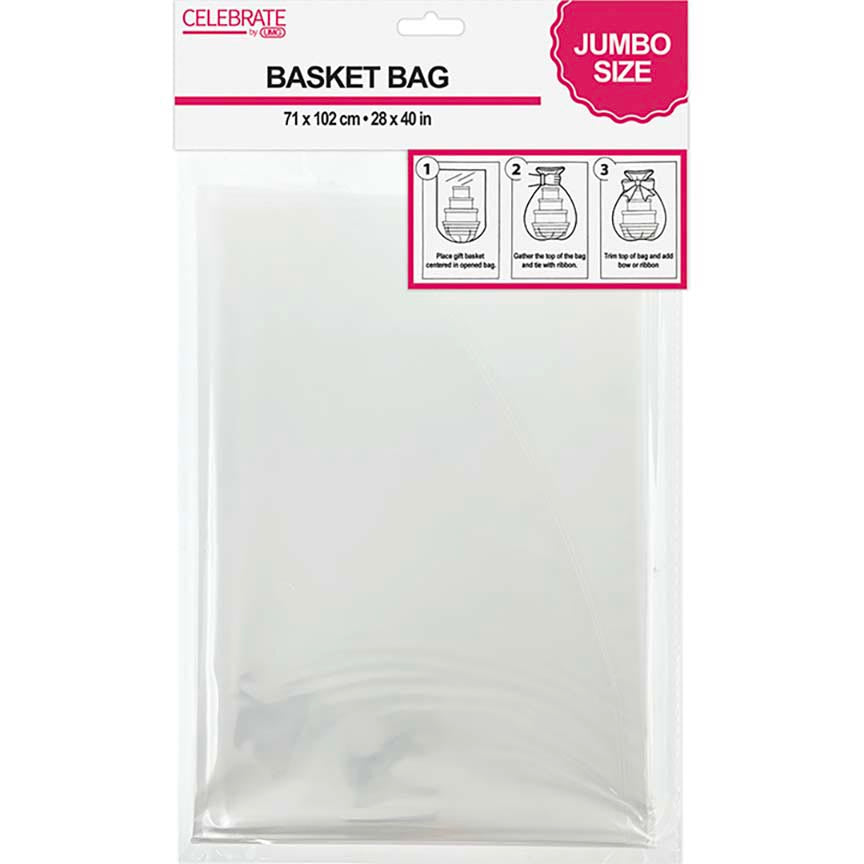 PARTY BASKET BAGS 1PK; 28x40in(71x102cm)
