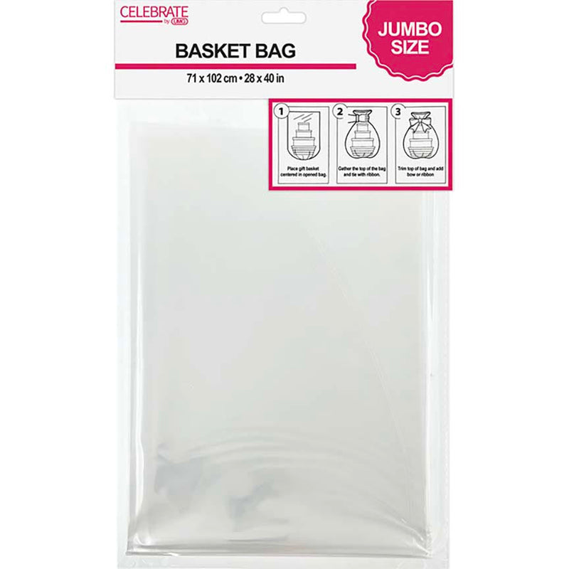 PARTY BASKET BAGS 1PK; 28x40in(71x102cm)