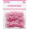 FLOWER EMBELLISHMENTS 12PC 3CM LT PINK