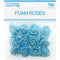 FLOWER EMBELLISHMENTS 12PC 3CM LT BLUE