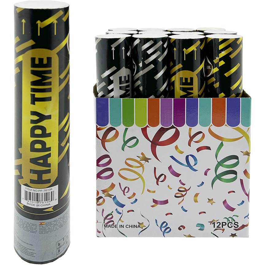 CONFETTI POPPER 11" STRIPS