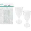 WINE GLASS CLEAR 2PC 14.5X6.5CM