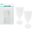 WINE GLASS CLEAR 2PC 14.5X6.5CM