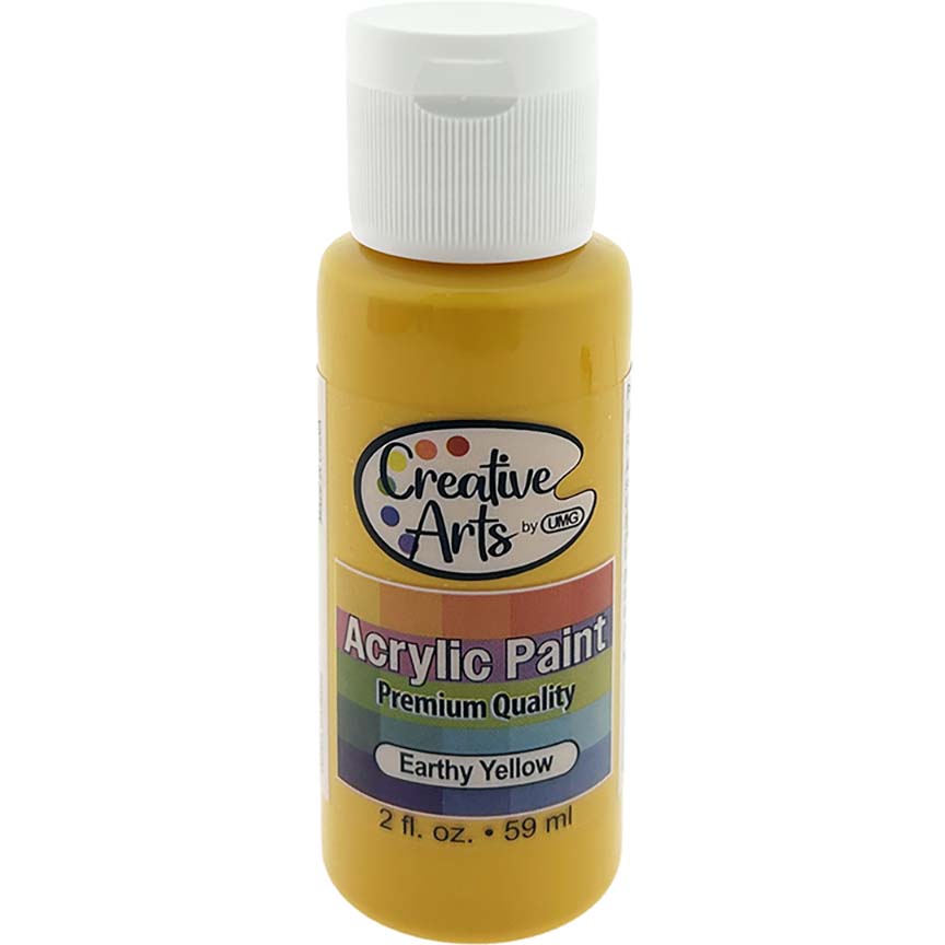 ACRYLIC PAINT EARTHY YELLOW 2FL OZ