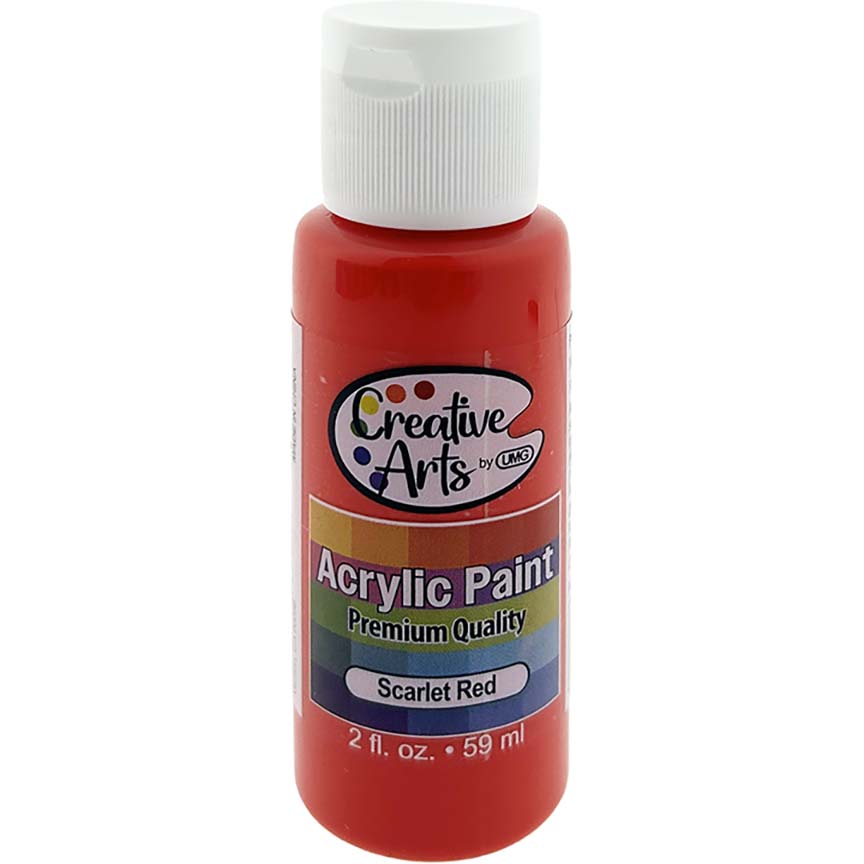 ACRYLIC PAINT SCARLET RED 2FL OZ