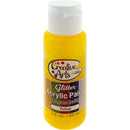 ACRYLIC GLITTER PAINT YELLOW 2FL OZ