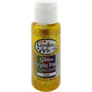 ACRYLIC GLITTER PAINT GOLD 2FL OZ